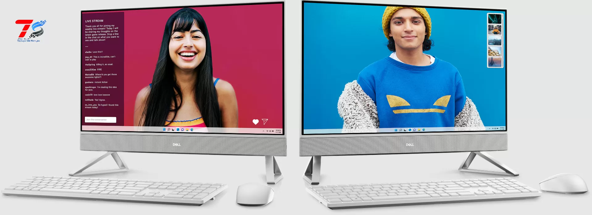 Máy tính để bàn AIO Dell Inspiron 5430 - 42INAIO543003 - Core 7 150U/16GB/1TB SSD/23.8-inch FHD/Office HS/Win 11H/1Y